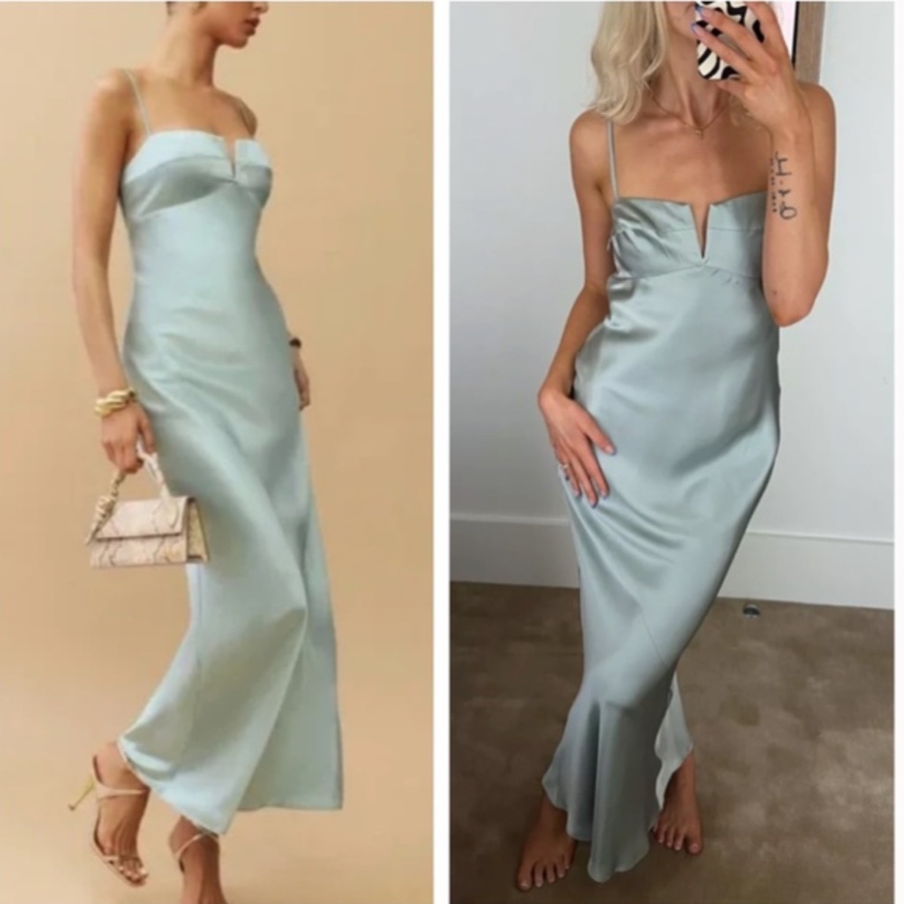 Reformation Light Blue Maxi Dress